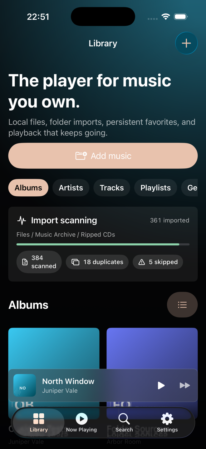 Audeon app screen